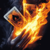 Flaming Card Art Diamond Painting