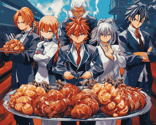 Food Wars Anime Diamond Painting