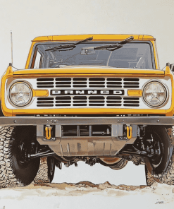 Ford Bronco Engine Diamond Painting