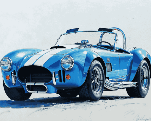 Ford Shelby Cobra Vintage Diamond Painting