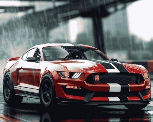 Ford Shelby GT350R Engine Diamond Painting