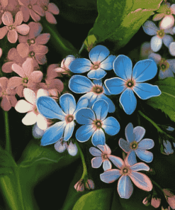 Forget Me Not Blossoms Diamond Painting