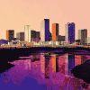 Fort Worth Skyline Art Diamond Painting