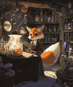 Fox Witch Animated Art Diamond Painting