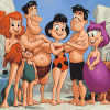 Fred Flintstone Cartoon Diamond Painting