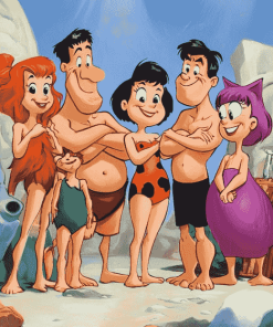 Fred Flintstone Cartoon Diamond Painting