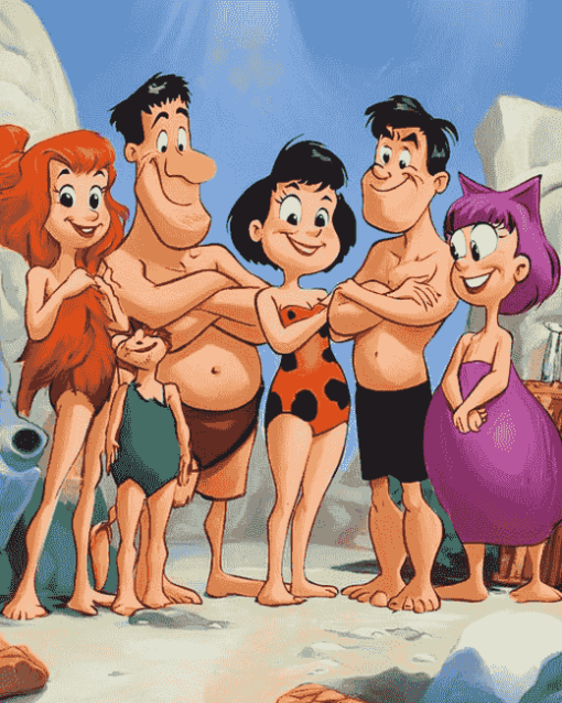 Fred Flintstone Cartoon Diamond Painting