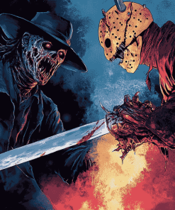 Freddy Vs Jason Movie Diamond Painting