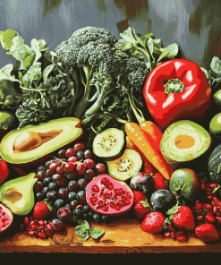 Fresh Vegan Fruits Diamond Painting