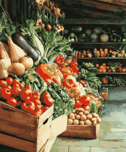 Fresh Vegetables Grocery Diamond Painting