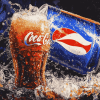 Frozen Pepsi Beverage Diamond Painting