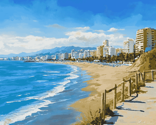 Fuengirola Seaside Diamond Painting