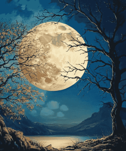 Full Moon Sky Diamond Painting