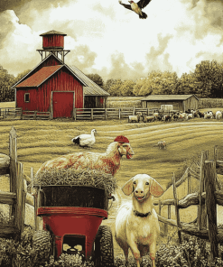 Funny Farm Movie Diamond Painting