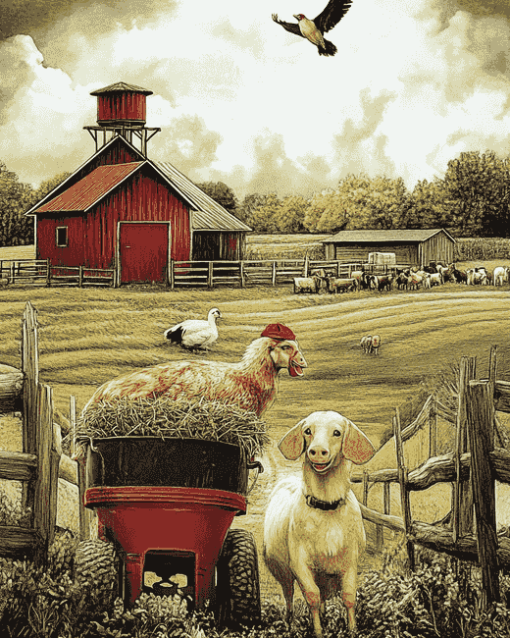 Funny Farm Movie Diamond Painting