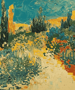 Garden At Arles by Van Gogh Diamond Painting