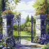 Garden Gate Landscape Diamond Painting