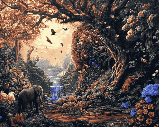 Garden Of Eden Fantasy Diamond Painting