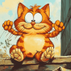 Garfield Cartoon Cat Diamond Painting