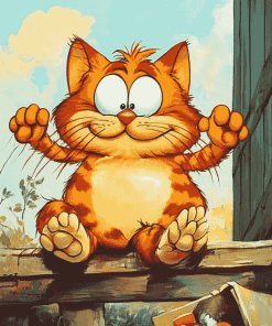 Garfield Cartoon Cat Diamond Painting