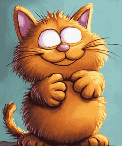 Garfield Cartoon Cat Diamond Painting