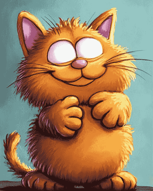 Garfield Cartoon Cat Diamond Painting