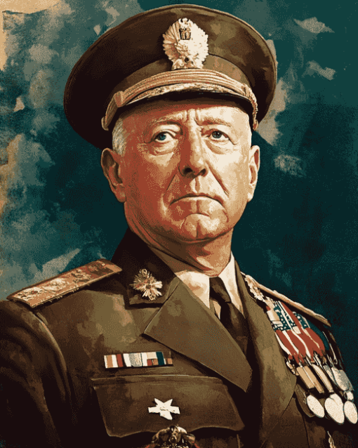 George Patton Military Diamond Painting