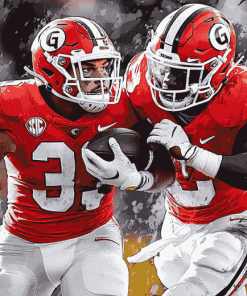 Georgia Bulldogs Football Stars Diamond Painting