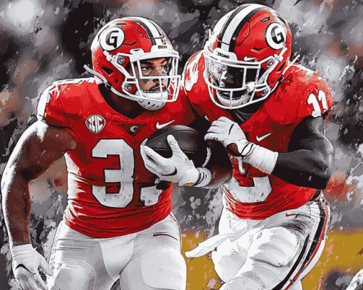 Georgia Bulldogs Football Stars Diamond Painting