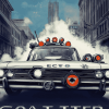 Ghostbusters Ecto 1 Classic Car Diamond Painting