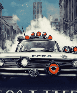 Ghostbusters Ecto 1 Classic Car Diamond Painting