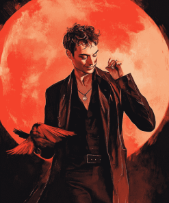 Glimpse of Crowley Good Omens Diamond Painting