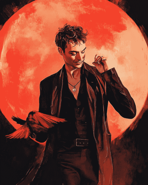 Glimpse of Crowley Good Omens Diamond Painting