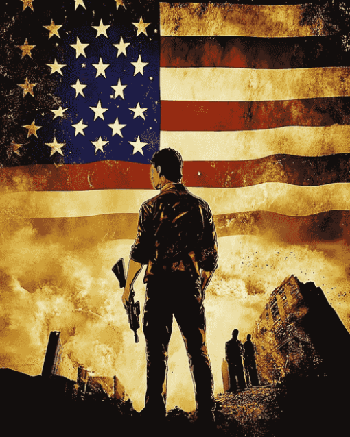 God Bless America Movie Poster Diamond Painting