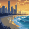 Gold Coast Cityscape Diamond Painting