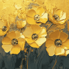 Golden Blossoms Diamond Painting