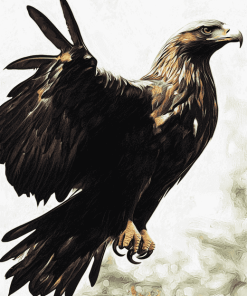 Golden Eagle Birds Diamond Painting