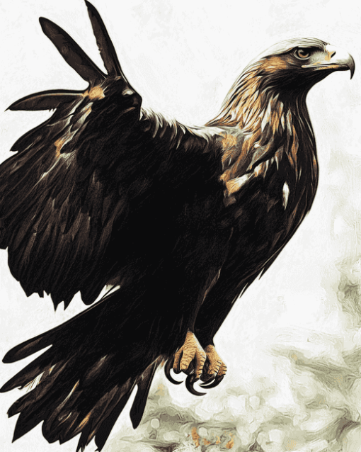 Golden Eagle Birds Diamond Painting