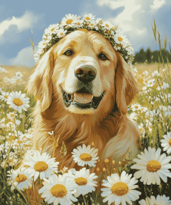 Golden Retrievers Puppy Diamond Painting