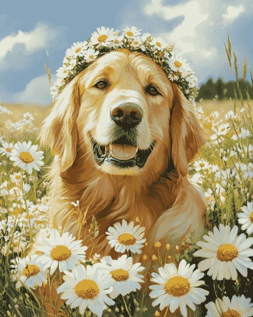 Golden Retrievers Puppy Diamond Painting