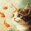 Goldfish Cats Diamond Painting