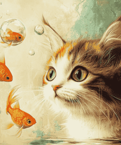 Goldfish Cats Diamond Painting