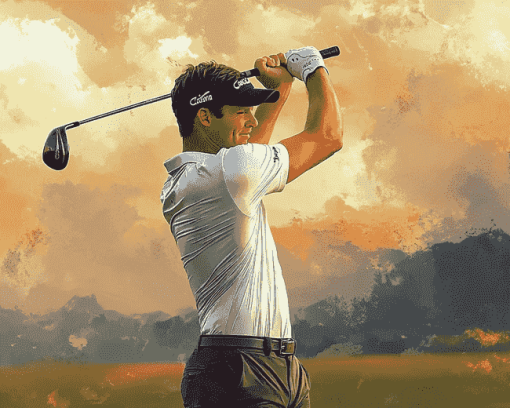 Golf Legend Viktor Hovland Diamond Painting