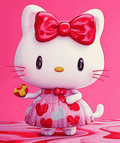 Gorgeous Hello Kitty Diamond Painting