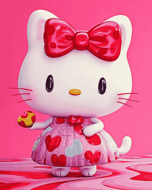 Gorgeous Hello Kitty Diamond Painting