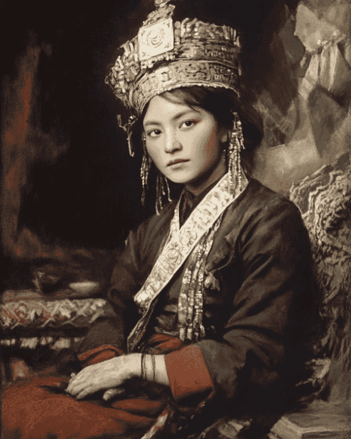 Gorgeous Tibetan Woman Diamond Painting