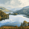 Grasmere Lake Landscape Diamond Painting