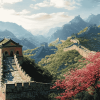 Great Wall of China Landscape Diamond Painting