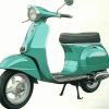 Green Lambretta Scooter Diamond Painting