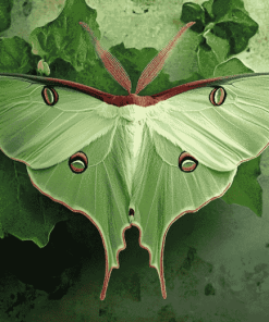 Green Luna Moth Diamond Painting